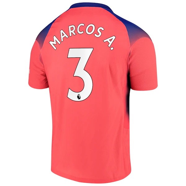 Camiseta Chelsea NO.3 Marcos A. 3ª Kit 2020 2021 Naranja
